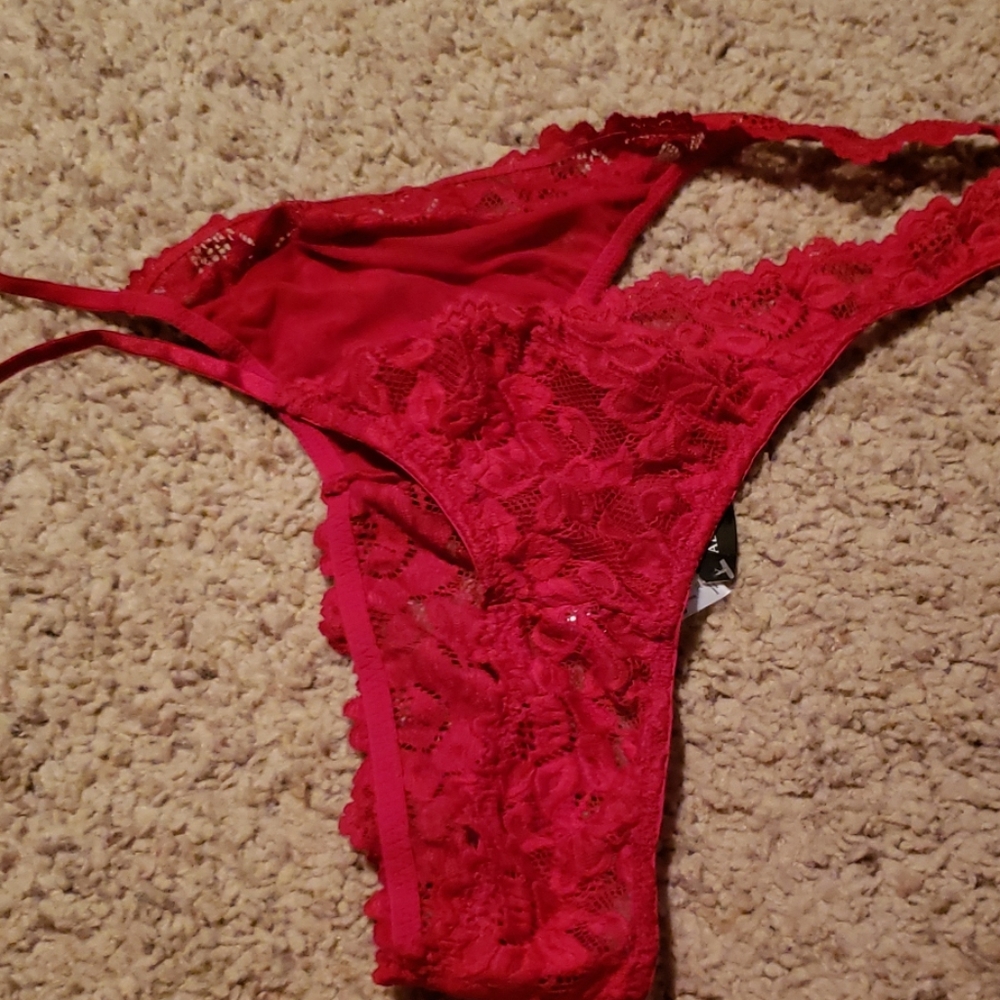 Adore Me red underwear sides are changeable